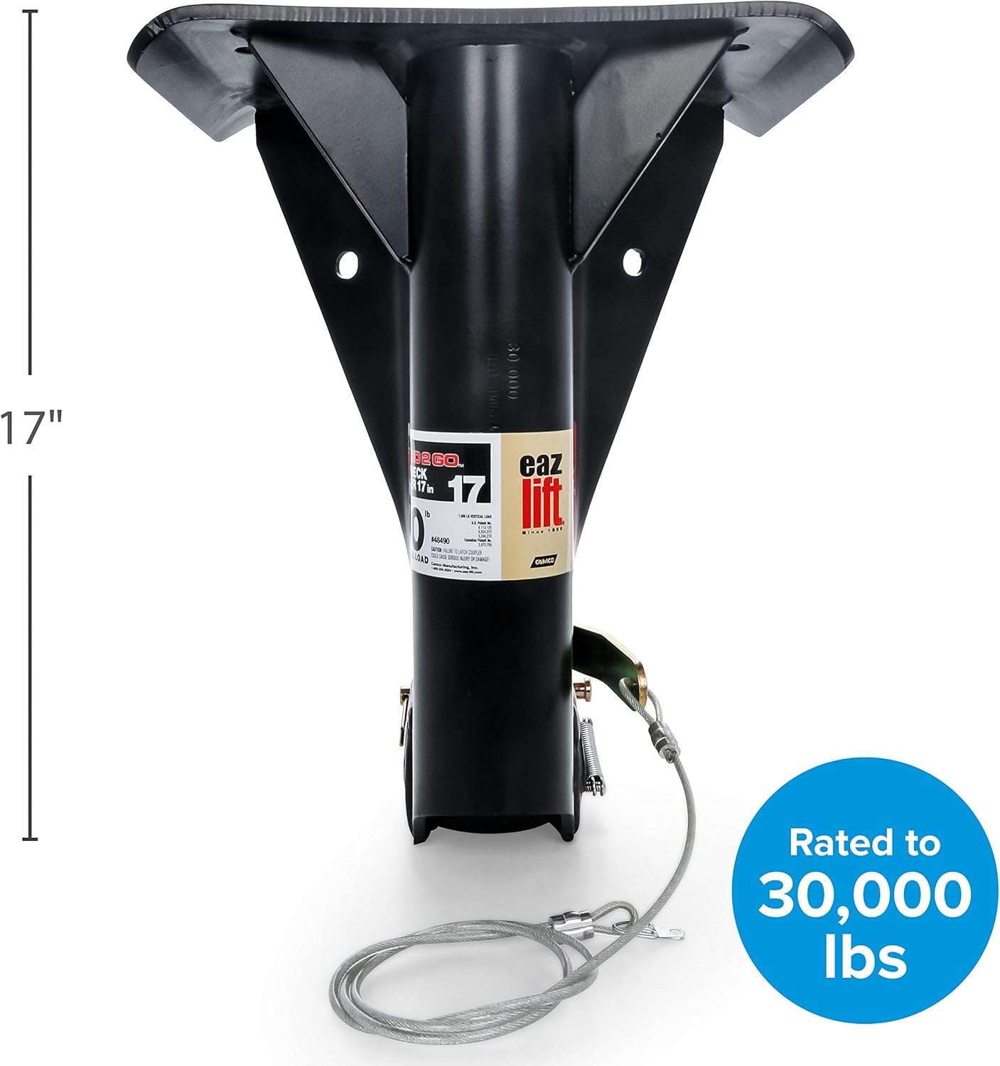 EAZ LIFT 17" Gooseneck Adapter, Includes All Installation Parts And Hardware (48490)