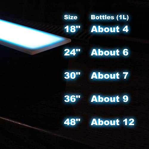 BARCONIC® LED Liquor Bottle Display Shelf - 1 Tier (Step) - 36"