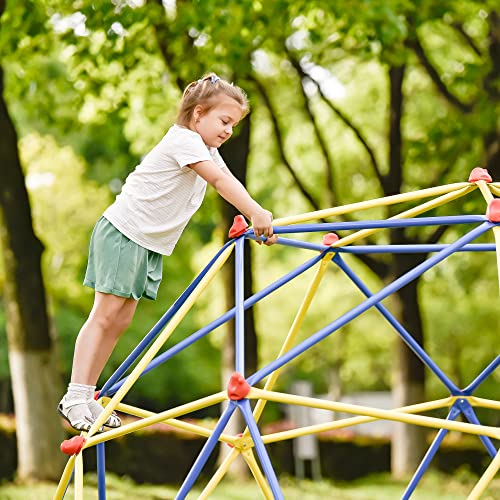 Merax 10FT Dome Climber, Outdoor Playground Climbing Dome Jungle Gym for Kids 3-10 Supporting 1000lbs, Easy Assembly Geometric Dome