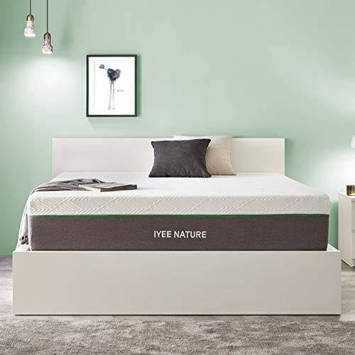 Queen Size Mattress, 10 inch Iyee Nature Cooling-Gel Memory Foam Matt