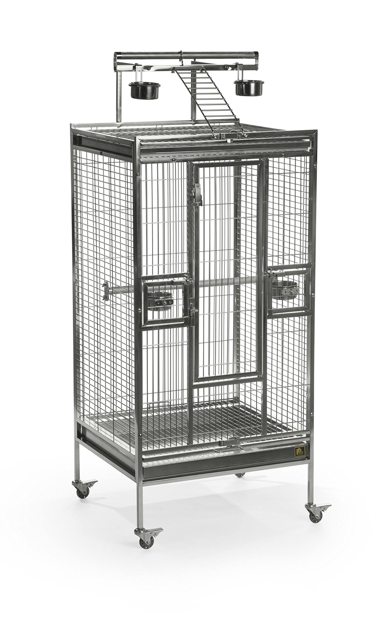 Prevue Pet Products Stainless Steel Playtop Bird Cage