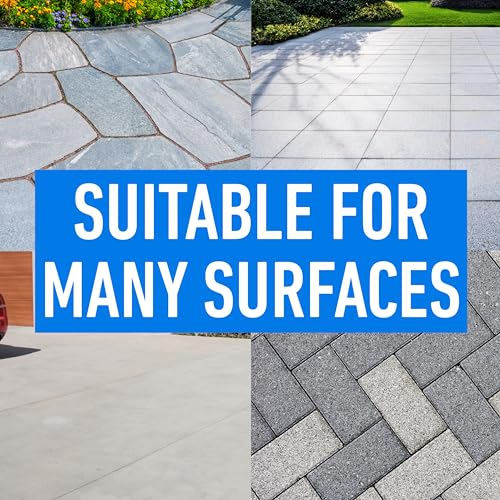 USA-Made 5 Gallon Concrete Sealer (Covers 7500 Sq Ft) – Premium Clear & Wet Sealant for Indoor/Outdoor Surfaces - Ideal for Concrete, Driveways, Garages, Basements, Patios