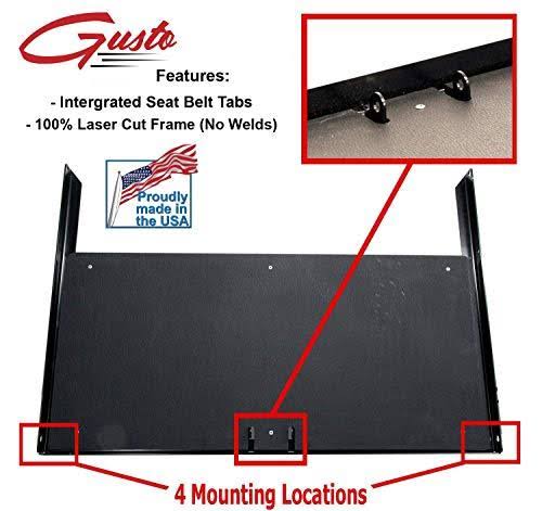 Gusto Club Car Precedent Golf Cart Flip Folding Rear Back Seat Kit - Buff