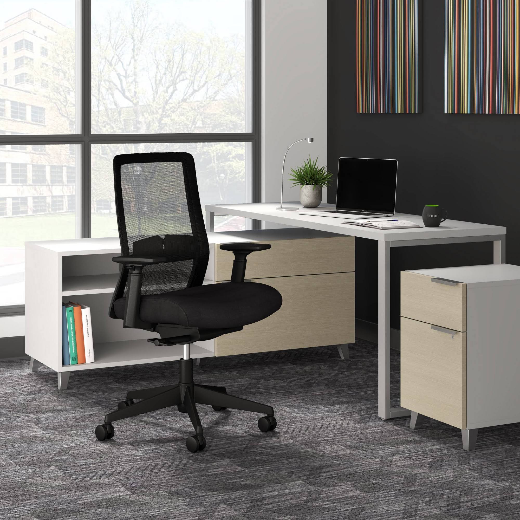 HON BSX155VA10T Basyx Biometryx Commercial-Grade Task Office Chair - Black