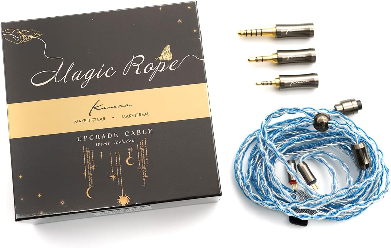 Kinera Ace Modular Upgrade Cable, OFC+OFC with Silver Plated 8 Core IEM Cable (0.78 2PIN)