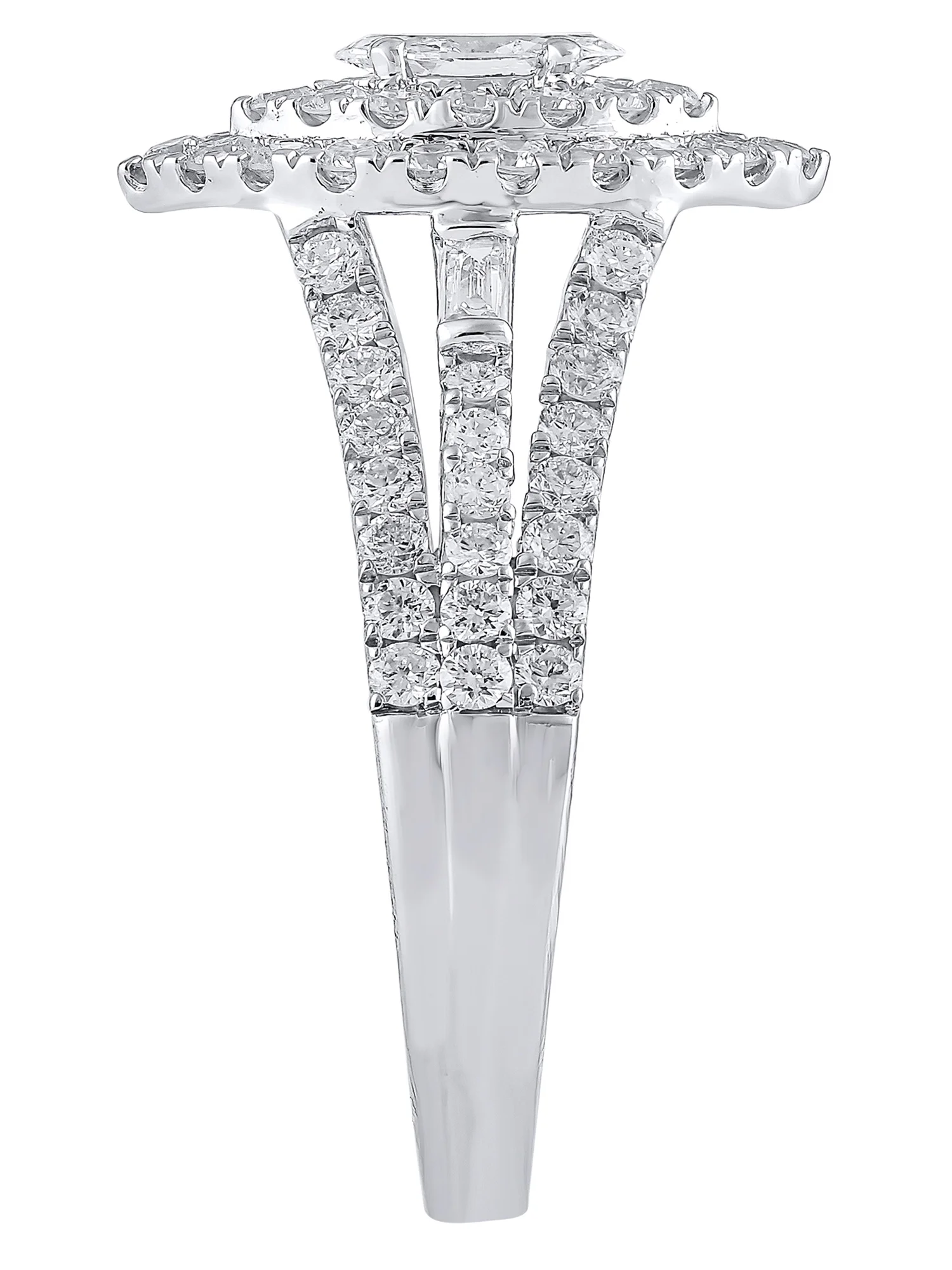 1 Carat T.W. (SI Clarity, H-I Color) Brilliance Fine Jewelry Lab Grown Diamond Engagement Ring in Sterling Silver, Size 5