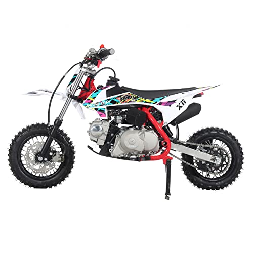 X-PRO X11 110cc Dirt Bike Gas Dirt Bike Pit Bikes Dirt Pitbike with Automatic Transmission, Electric Start,10"/10" Tires!(Black)