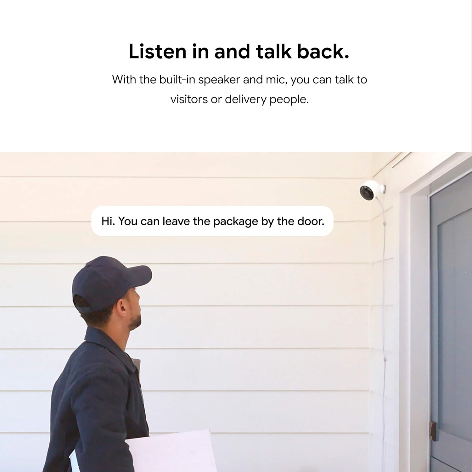 Google Nest Cam Outdoor - Weatherproof Outdoor Camera for Home Security - Surveillance Camera with Night Vision - Control with Your Phone