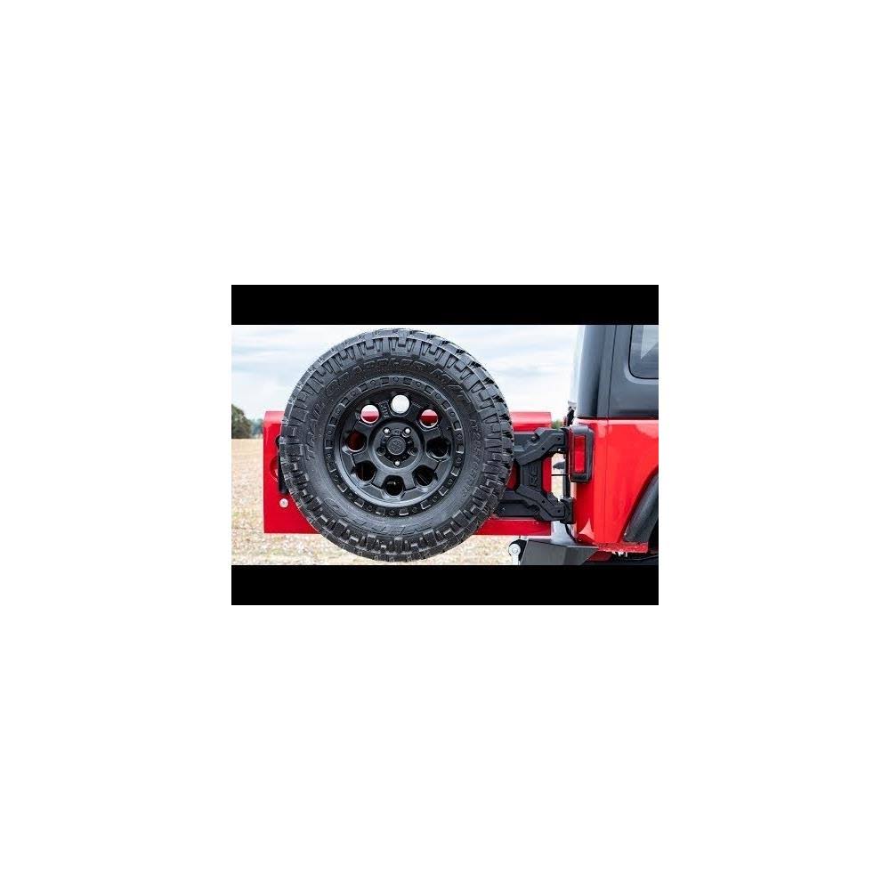 Rough Country 10523 HD Hinged Spare Tire Carrier Kit (07-18 Jeep JK)