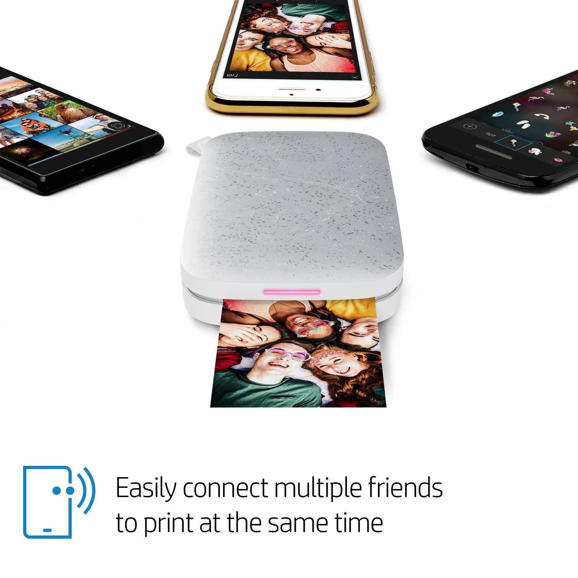 HP Sprocket 200 Photo Printer - White