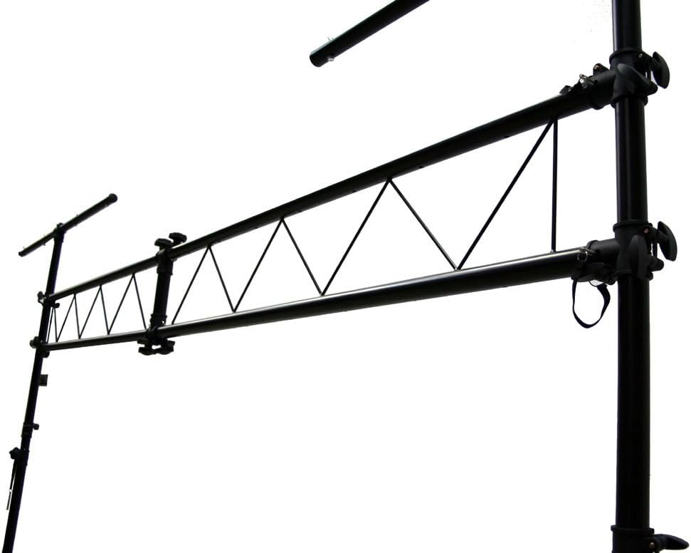 ASC Pro Audio Mobile DJ Light Stand 10 Foot Length Portable Truss Lighting System with T-Bar