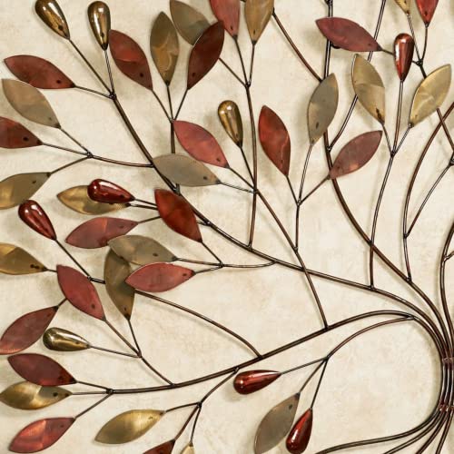 Touch of Class Gentle Breeze Tree Metal Wall Art - Multi Metallic - Large Branches Decor - Tree of Life Sculpture for Bedroom, Living Room, Kitchen