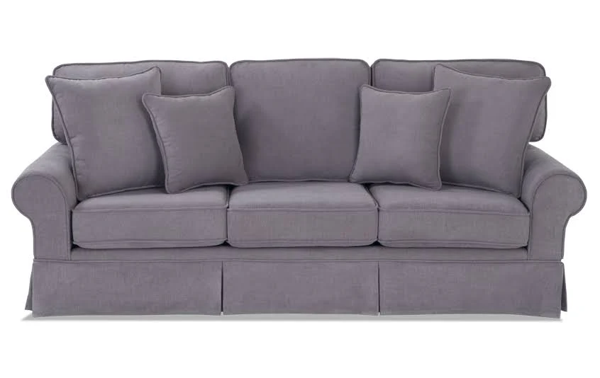 Katie 90x22 Charcoal Sofa in Gray | Memory Foam | Transitional Sofas u0026 Couches Polyester by Bob&s Discount Furniture