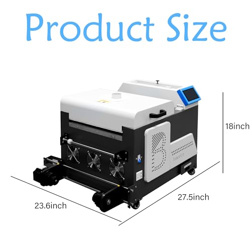 Lancelot W30 DTF Curing Oven and Powder Shaker Upgraded Heater T-Shirt Printer Machine Shaking Powder DTF Transfer Film Roll Printing Oven Auto Powder Shaking&Dryer Machine for Small Business