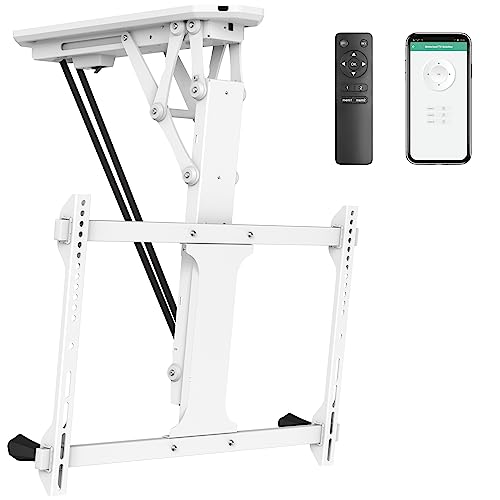 Mount-It Motorized Ceiling TV Mount with Remote, Electric Flip Down Pitched Roof Mount