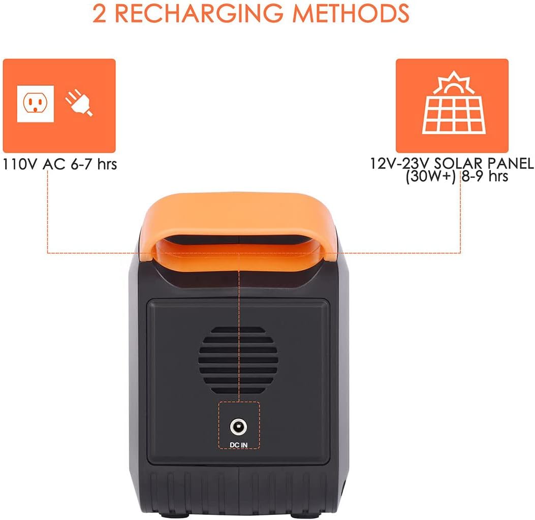 MARBERO 111Wh Portable Power Station 30000mAh Solar Generator(Solar Panel Not Included) Lithium Battery Supply 110V/80W AC, DC, USB QC3.0, USB C, LED Flashlight for CPAP House Office Camping Emergency