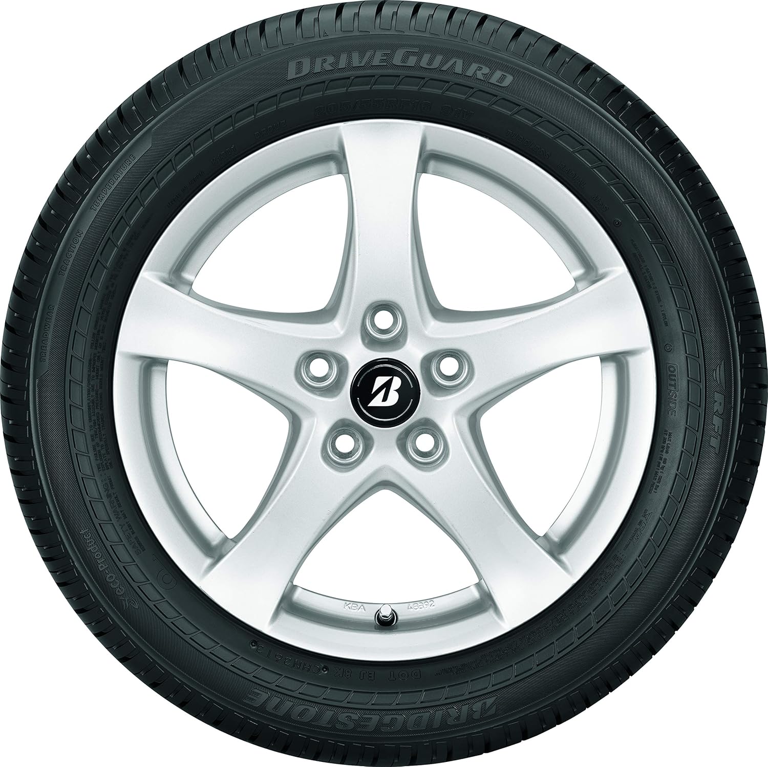 Bridgestone Driveguard All-Season Radial Tire - 245/45R17 99W