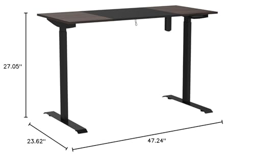 Electric Standing Desk 48 x 24 Inch Height Adjustable Stand Up Desk for Home and Office, Sit Stand Desk Computer Workstation with Splice Board