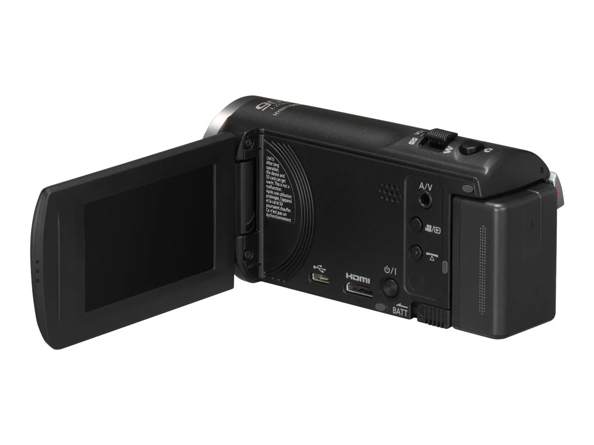Panasonic HC-V180 - Camcorder - 1080p / 50 fps - 2.51 MP - 50x optical zoom - flash card - black
