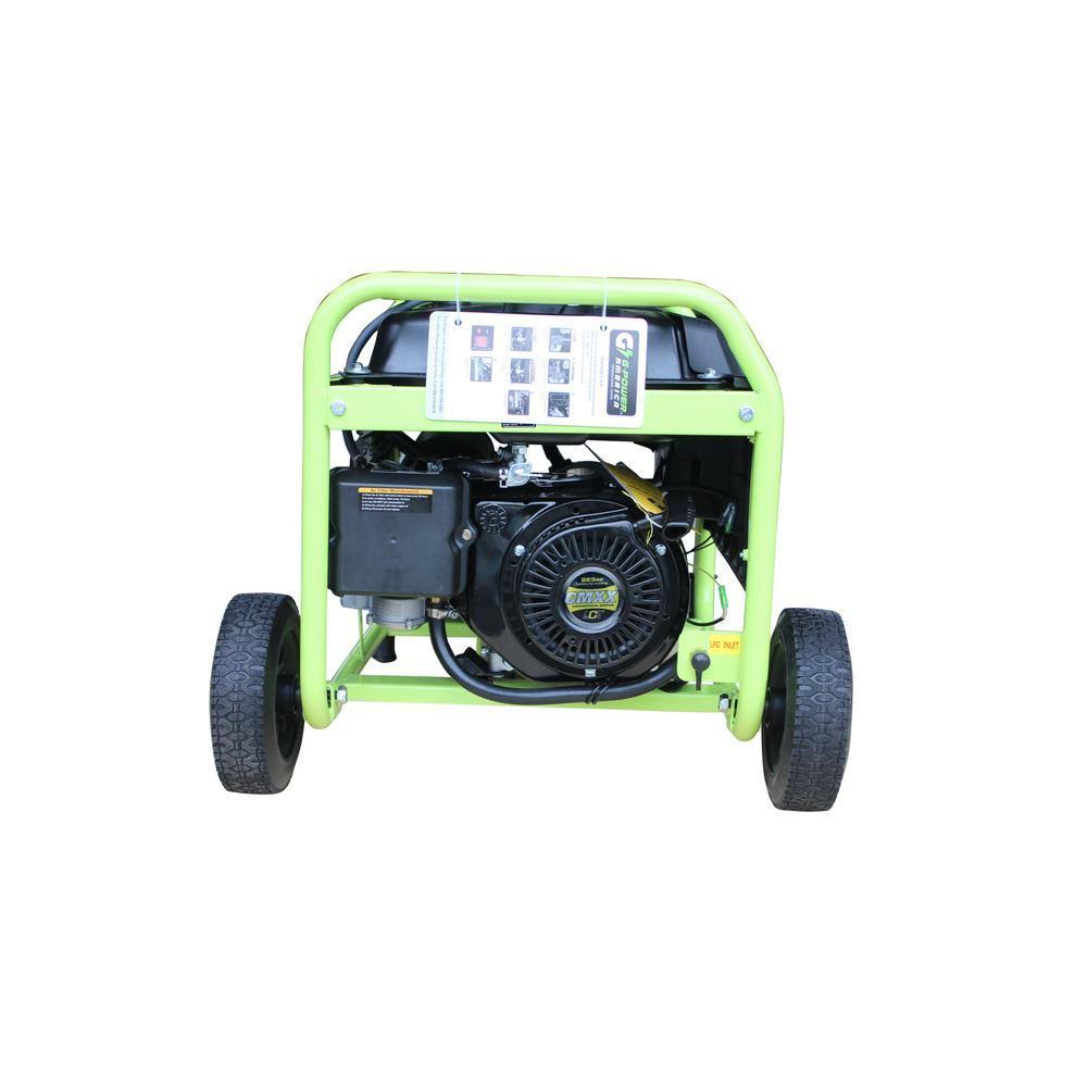 Green-Power America 5250 Watt Portable Dual Fuel Gas/Propane Generator GN5250DW