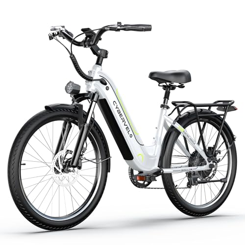 1000 Peak Electric Bike for Adults,up 80 Miles Removable Battery Ebike, 26" Electric E Bike with 7-Speed,Adult Electric Bicycles for Commute Beach Snow Womens All Terrain
