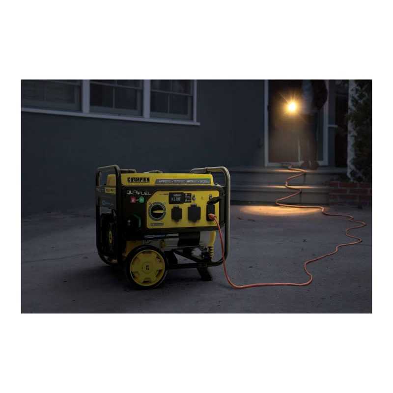 Champion Power Equipment 4450W/3550W RV-Ready Dual-Fuel Portable Generator with CO Shield