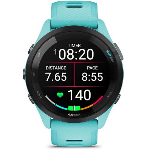 Garmin 010-02810-03 Forerunner 265S GPS Smartwatch Black/Amp Yellow Bundle with 2 YR CPS Enhanced Protection Pack