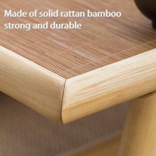 Japanese low table,Japanese floor table,Low table for sitting on The floor,it is suitable for study,tea room, living room, balcony, small bay window and other scenes. (Only includes table).