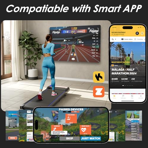 Walking Pad Under Desk Treadmill with Incline for Home and Office,Remote Control LED Display 3 in 1 Portable Mini Walking Jogging Machine