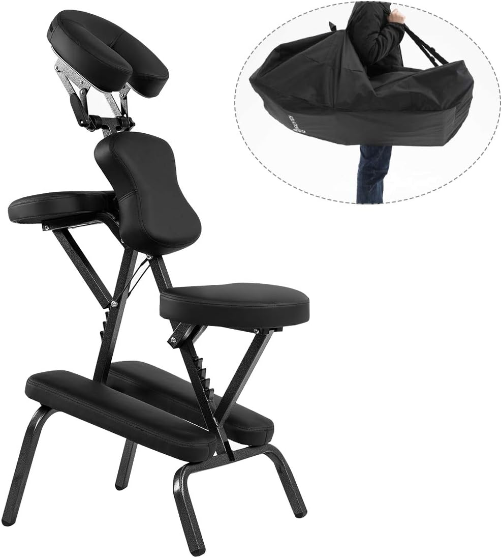 Giantex Portable Light Weight Massage Chair Travel Massage Tattoo Spa Chair w/Carrying Bag