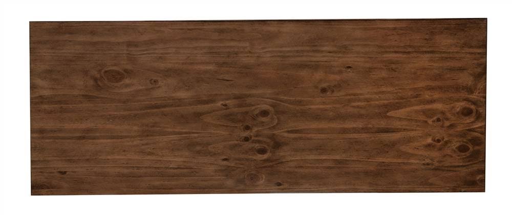 Pulaski Minimalist Modern Wooden Bench in Brown