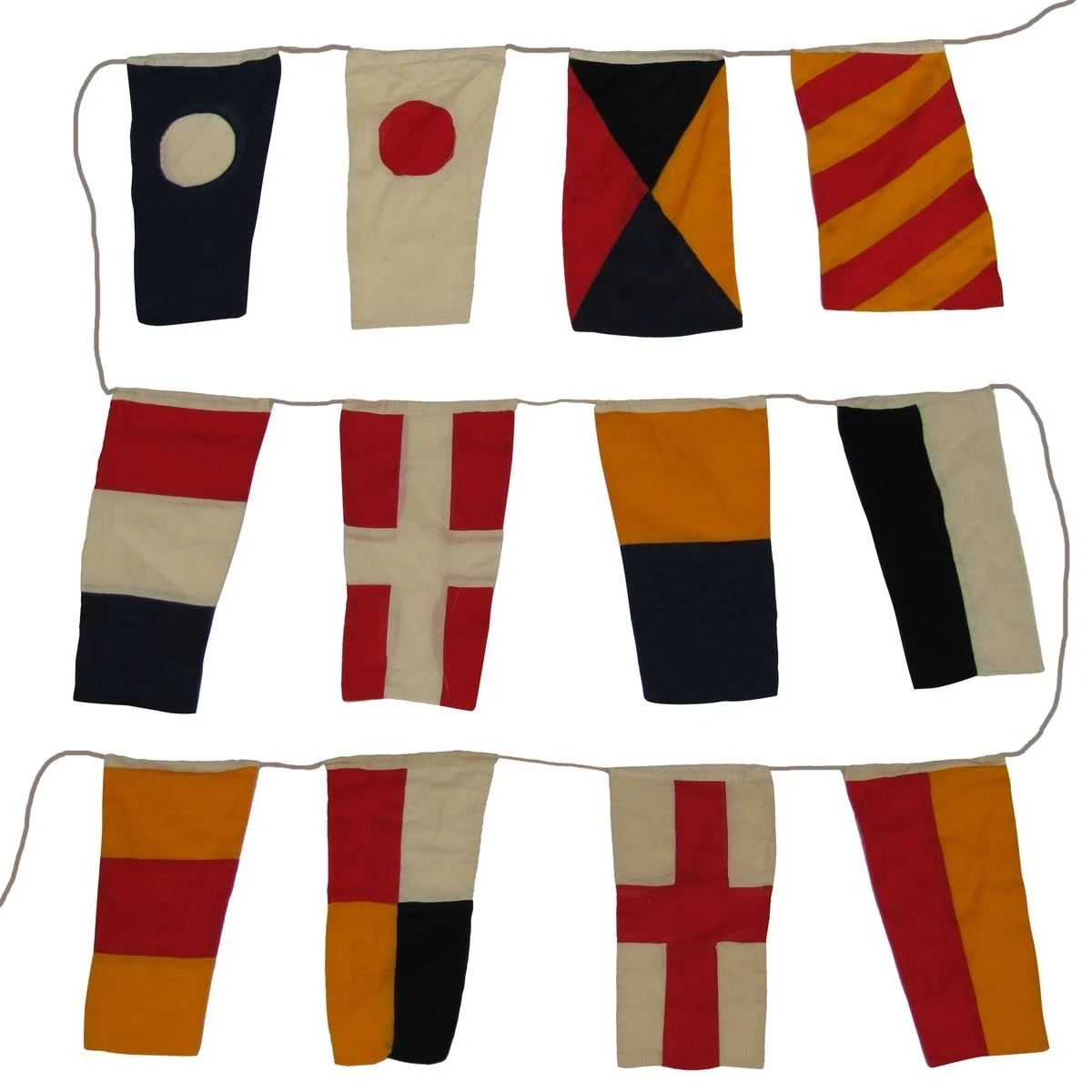 Set of 40 International Maritime Nautical Marine Signal Code Flags