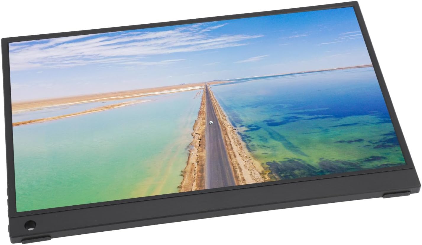 15.6 Inch Portable Monitor with Touchscreen, HDR Display, Dual Screen Usage, Mobile Screen Projection, Wide Compatibility, Lightweight and Portable