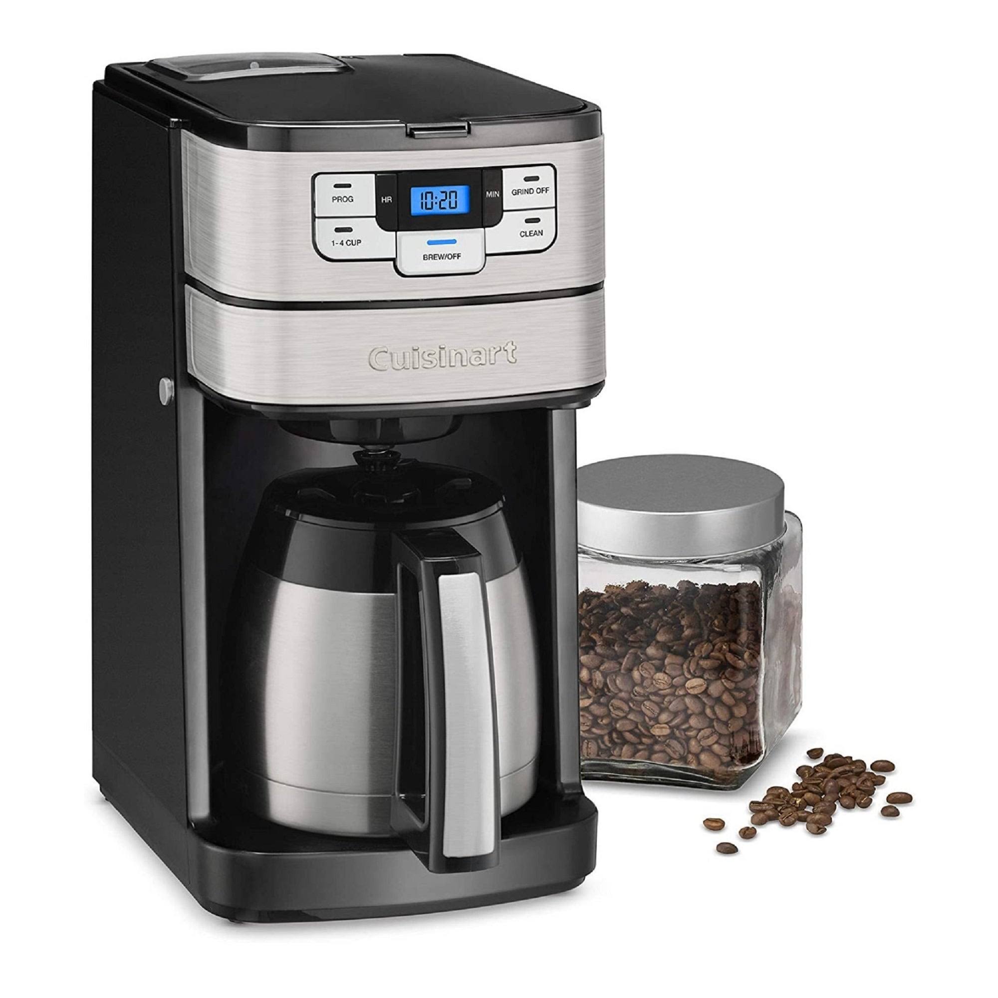 Cuisinart DGB-450 Blade Grind and Brew 10-Cup Thermal Carafe Coffeemaker Bundle, Black