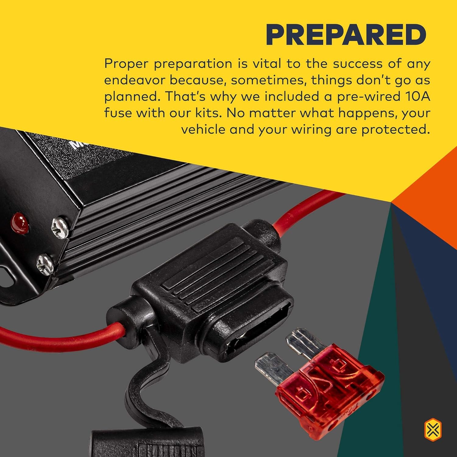 LAMPHUS SoundAlert 12V 100W Electric Police Air Horn Kit [Slim Speaker] [118-124dB] [Hands-Free] Train Truck Police Siren Horn for Vehicles Truck UTV ATV Car POV