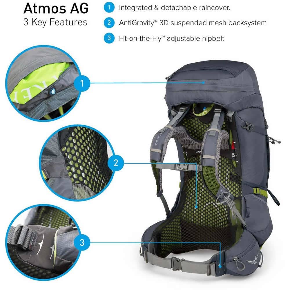 Osprey Atmos Ag 50 - Abyss Grey