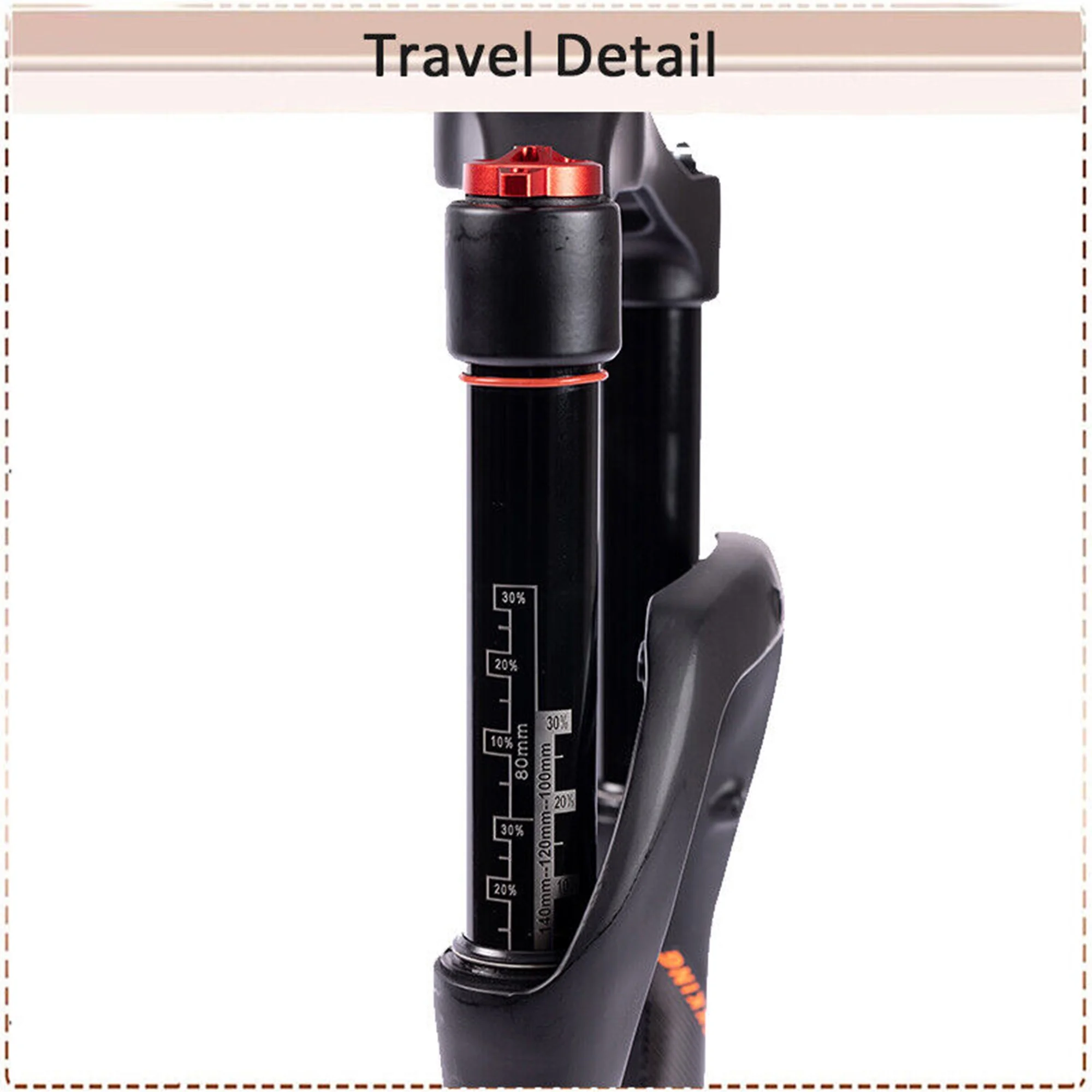 BUCKLOS 20x4.0" Fat Forks 140mm Travel Electric/Snow/Beach MTB Bike Air Suspension Fork