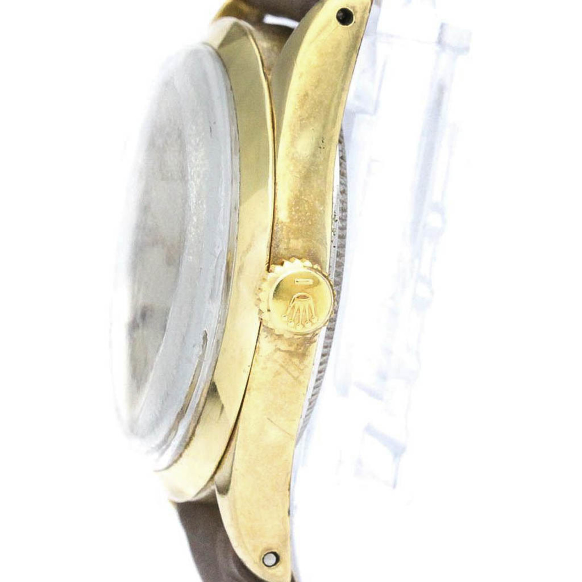Pre-Owned Vintage ROLEX Oyster Perpetual Gold Plated Leather Watch 1025 BF559169 (Fair)