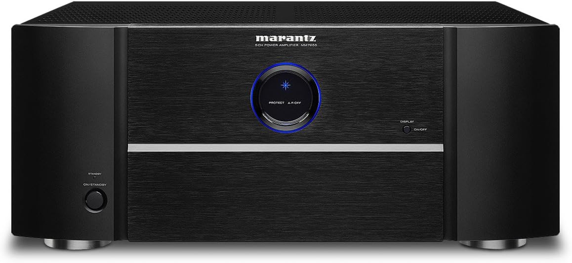Marantz MM7055 Power Amplifier �C 5-Channel Amp for Ultimate Home Theater & Audio Systems | High-Power Capability, Quality & Design | Gold-Plated Terminals