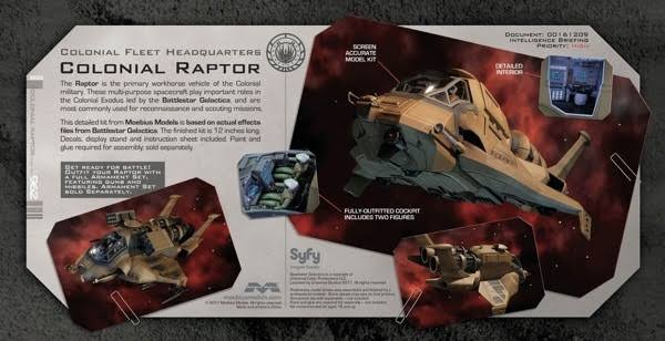 Moebius Models 1/32 Battlestar Galactica Raptor