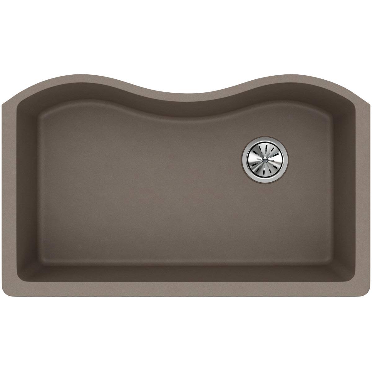 Elkay ELGUS3322RGY0 Quartz Classic Single Bowl Undermount Sink, Dusk Gray