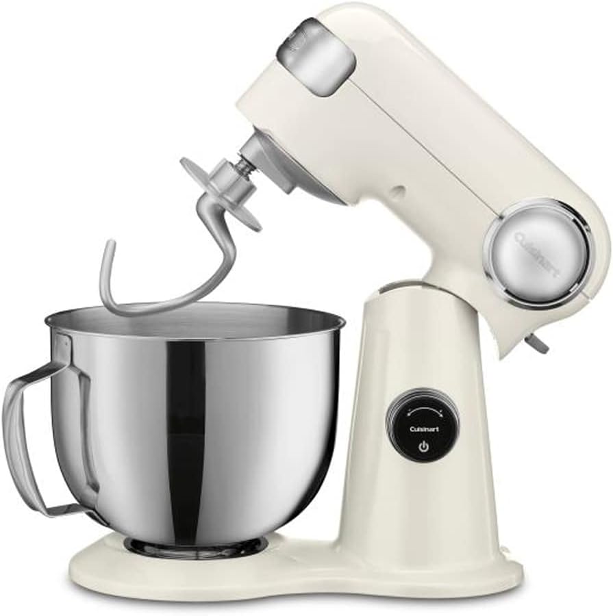 Cuisinart SMD-50CRM Precision Pro 5.5-quart Digital Stand Mixer Coconut Cream Bundle with 1 YR CPS Enhanced Protection Pack