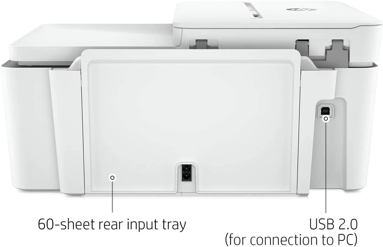 HP DeskJet Plus 4158 All-in-One Wireless Printer, Scan, Copy, Instant Ink Ready, 7FS76A (Renewed)