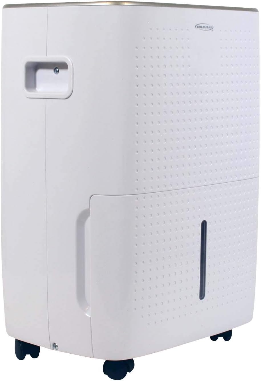 Soleus Air Energy Star Rated 1,800 SqFt., 25 Pint Dehumidifier With Mirage Display and Tri-Pat Safety Technology (25 Pint), White