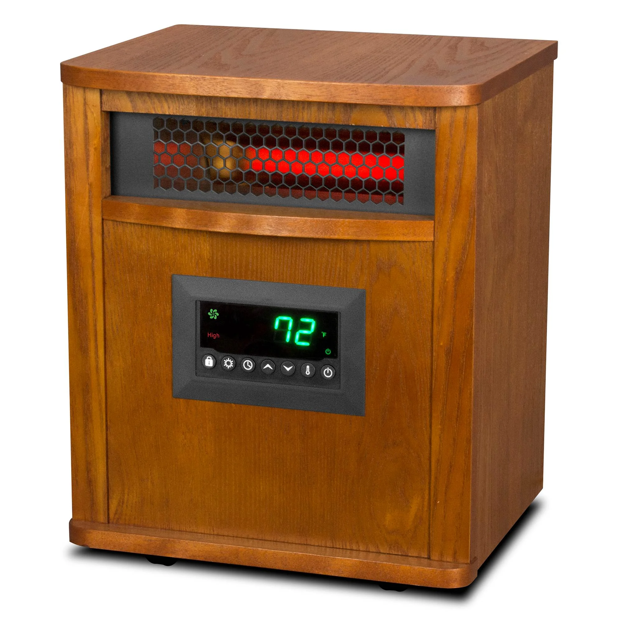 Lifesmart 1500W Electric Infrared Quartz Indoor Space Heater, (2 Pack)