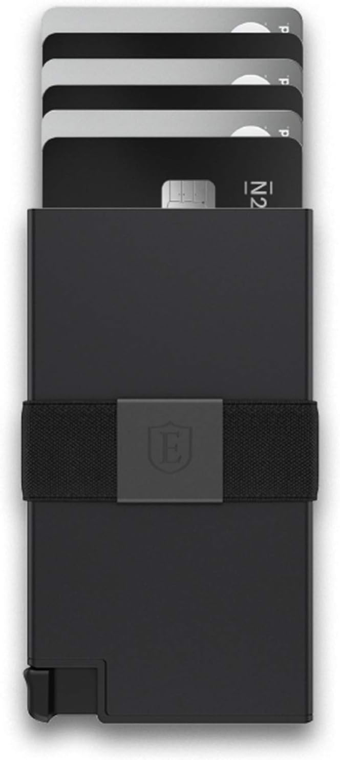 Ekster Aluminum Cardholder - 0.2-inch Slim Minimalist Wallet - Expandable Backplate, RFID Blocking Layer, Durable Space-Grade 6061-T6 Aluminum, 1-15 Card Storage Capacity (Space Grey)