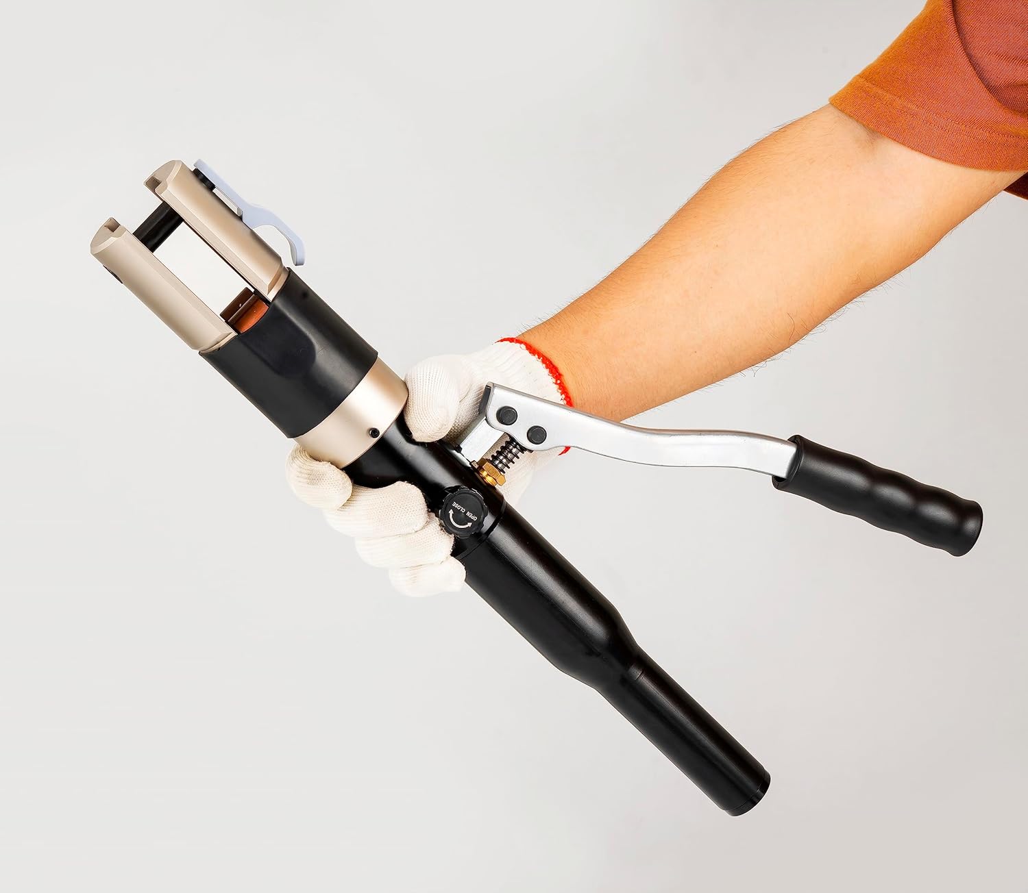 Copper Tube Fittings Hydraulic Pipe Crimping Tool with 1/2 inch,3/4 inch and 1 inch Jaw Copper Pipe Propress Crimpers Pressing Pliers,Suit for Viega and ProPress copper fitting andTee Fitting
