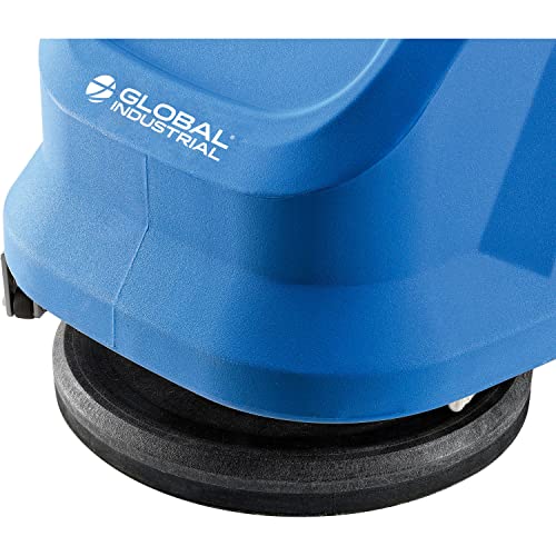 Global Industrial Commercial Electric Walk-Behind Auto Floor Scrubber, 13" Cleaning Path, 75'L Power Cord, Foldable Handle, For Industrial and Commercial Use