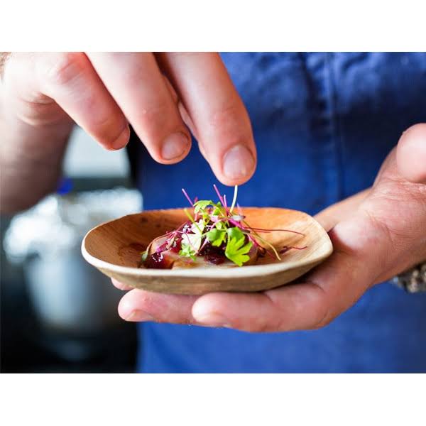 VerTerra 4 inch Square Palm Leaf Plate | 600 per Case, Other