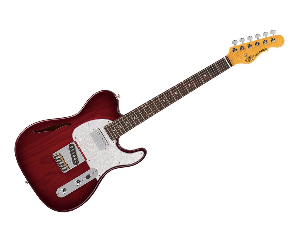 Gu0026L Tribute ASAT Classic Bluesboy Semi-Hollow Electric Guitar Red Burst